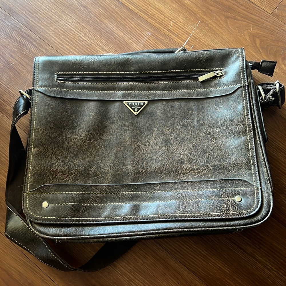 Prada luxury soft briefcase discontinued product